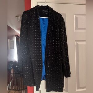 Rhinestone Ponte Blazer